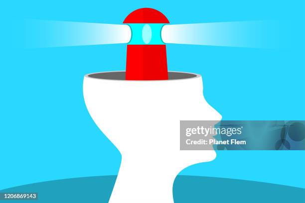 head lighthouse - spirit guide stock illustrations