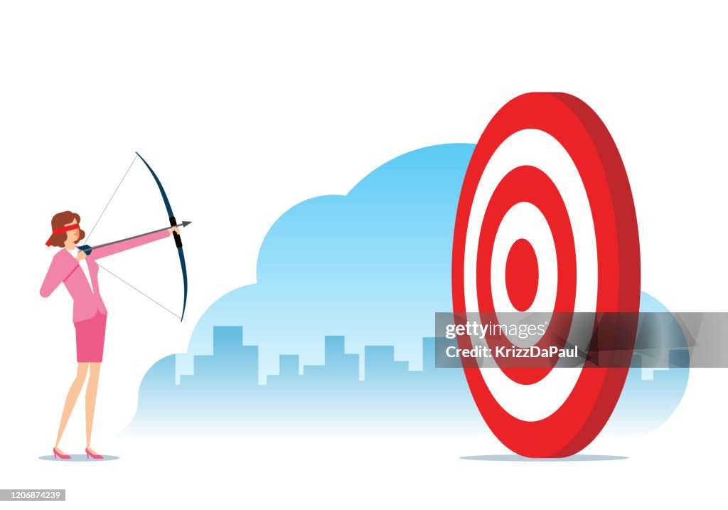 Hit Target Below Hitting The Target High-Res Vector Graphic - Getty Images