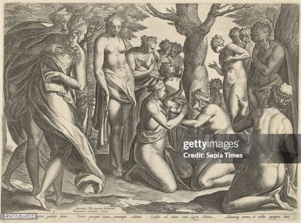 Birth of Adonis, Philips Galle, c. 1577 - c. 1581.