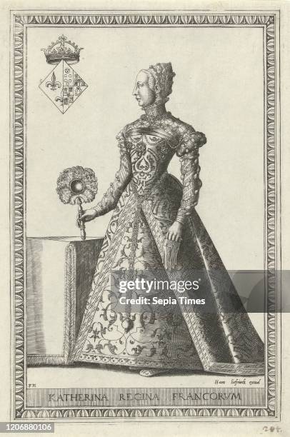 Portrait of Catherine de Medici, Frans Huys, Hans Liefrinck , 1546