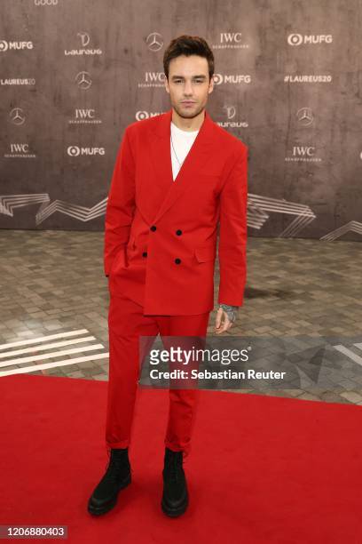 Liam Payne attends the 2020 Laureus World Sports Awards at Verti Music Hall on February 17, 2020 in Berlin, Germany.