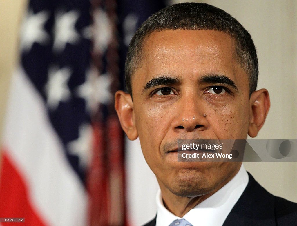 Obama Makes A Statement To Press At White House