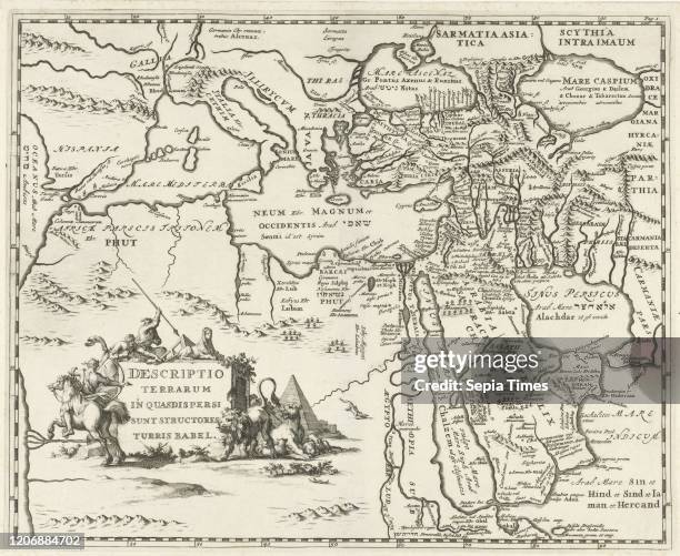 Map of the Persian Empire, Jan Luyken, Cornelis Boutesteyn, Jordaan Luchtmans, 1692.