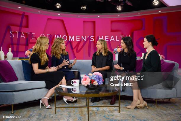 Jill Martin, Maria Shriver, Lindsay Crouse, Taraneh Shirazian and Lisa Mosconi on Friday, March 6, 2020 --