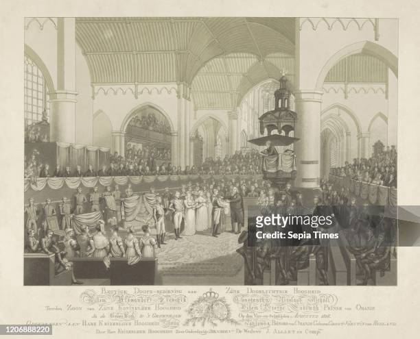 Baptism of Prince Alexander, Prince of Orange, 1818.