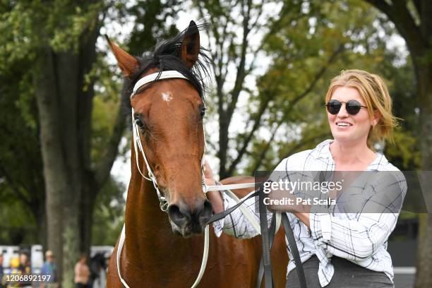 Mamelon after winning the bet365 Maiden Plate ,at Kyneton Racecourse on March 13, 2020 in Kyneton, Australia.