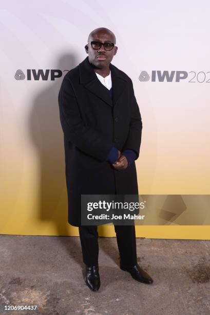 Edward Enninful attends the International Woolmark Prize 2020 during London Fashion Week February 2020 at Ambika P3 on February 17, 2020 in London,...