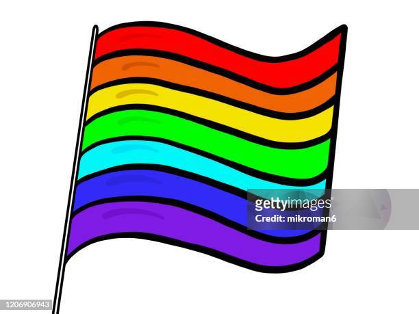 rainbow flag - flyga photos et images de collection