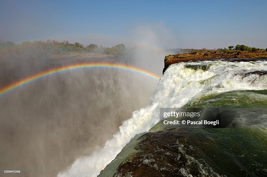 Falling down falls, Zambia