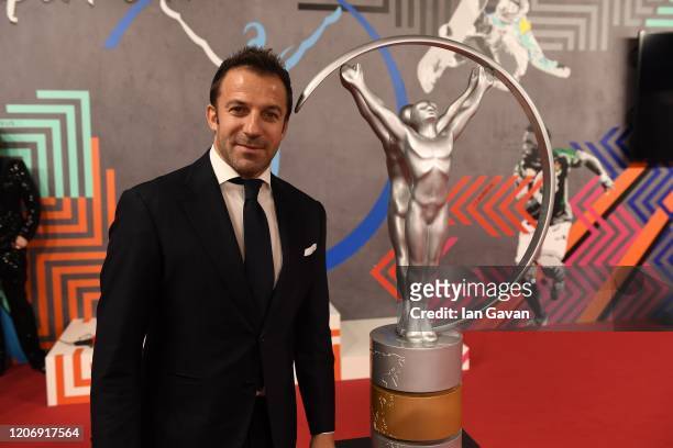 Laureus Academy Alessandro Del Piero attends the 2020 Laureus World Sports Awards at Verti Music Hall on February 17, 2020 in Berlin, Germany.