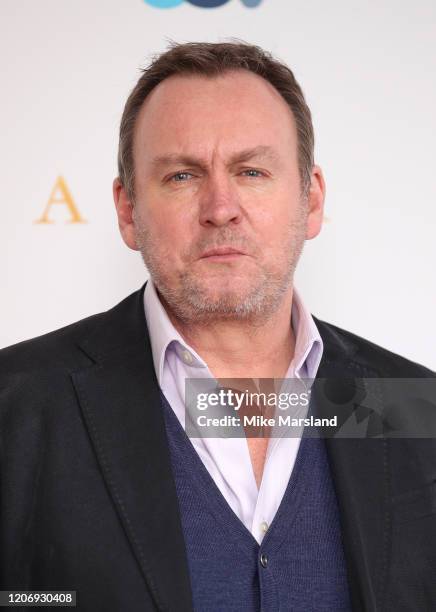 Philip Glenister attends the "Belgravia" photocall at Soho Hotel on February 17, 2020 in London, England.