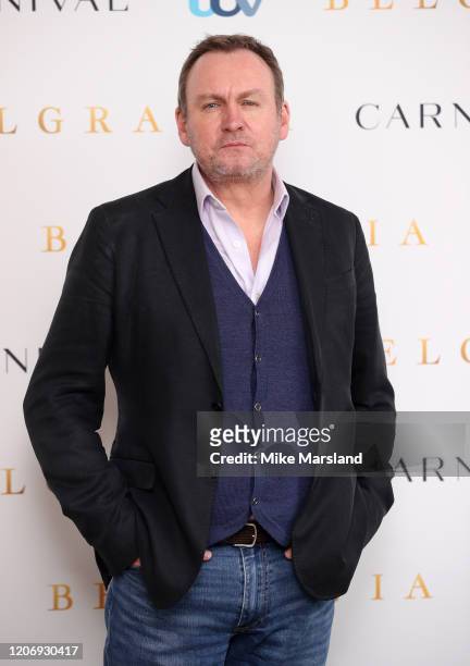 Philip Glenister attends the "Belgravia" photocall at Soho Hotel on February 17, 2020 in London, England.