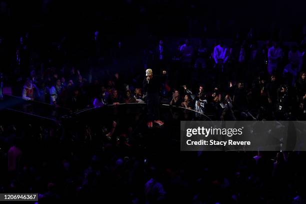 Chance the Rapper performs during halftime of the 69th NBA All-Star Game at the United Center on February 16, 2020 in Chicago, Illinois. NOTE TO...