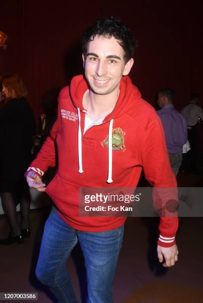 Jordan de Luxe from TPMP TV attends Marcel Campion's 80th Birthday Party At Cirque d'Hiver on February 17 on February 17, 2020 in Paris, France.