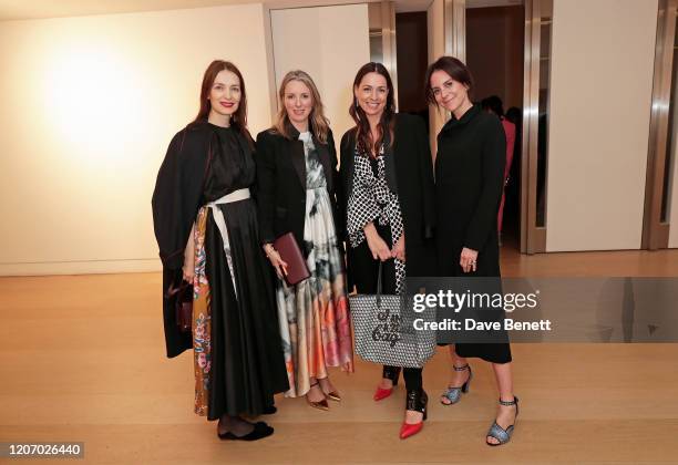 Roksanda Ilinčić, Stephanie Phair, Yana Peel and Alison Loehnis attend the Anya Hindmarch dinner to celebrate the I Am A Plastic Bag campaign...