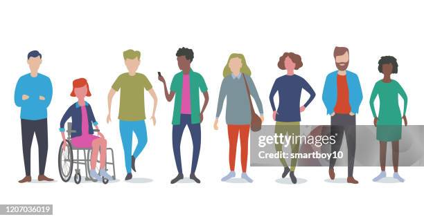 ilustrações de stock, clip art, desenhos animados e ícones de young adults or students - white people