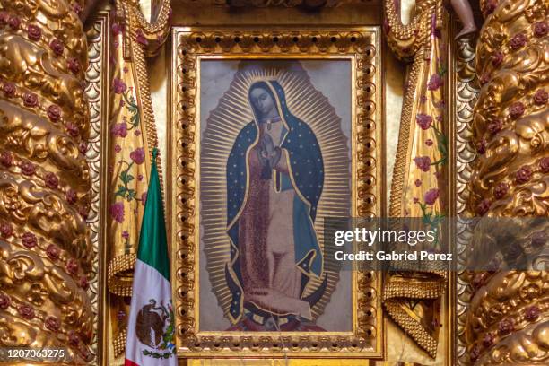 our lady of guadalupe shrine - virgin of guadalupe stockfoto's en -beelden