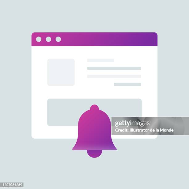 web alert flat icon design - ransomware vector stock illustrations