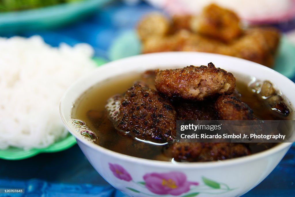 Bun Cha with fish sauce