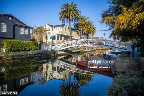 venice canals - venice california stock pictures, royalty-free photos & images