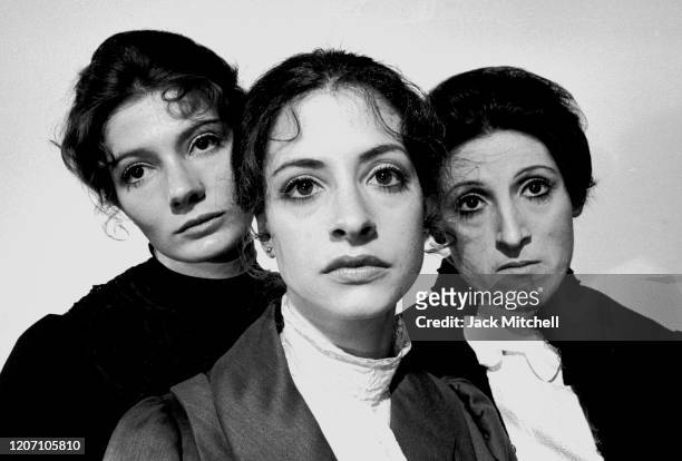 Actors Patti LuPone, Mary-Joan Negro, and Mary Lou Rosato in the Acting Company's production of 'Three Sisters,' June 1973.
