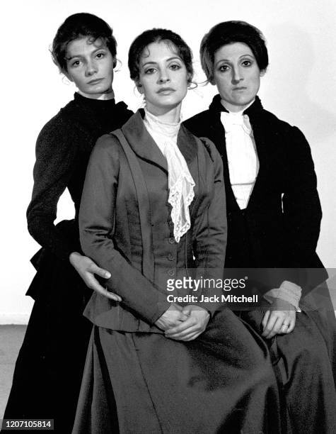 Actors Patti LuPone, Mary-Joan Negro, and Mary Lou Rosato in the Acting Company's production of 'Three Sisters,' June 1973.