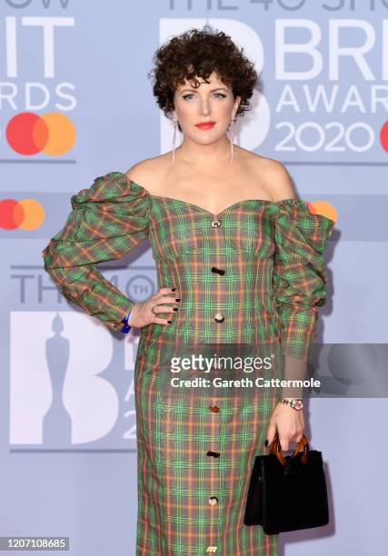 Annie Mac attends The BRIT Awards 2020 at The O2 Arena on February 18, 2020 in London, England.