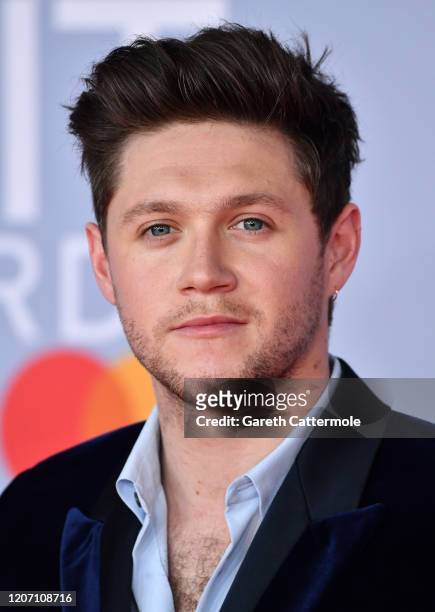 Niall Horan attends The BRIT Awards 2020 at The O2 Arena on February 18, 2020 in London, England.