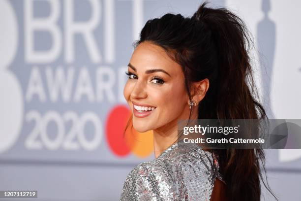 Michelle Keegan attends The BRIT Awards 2020 at The O2 Arena on February 18, 2020 in London, England.