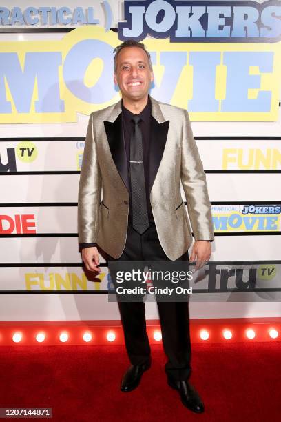 Joe Gatto attends the "Impractical Jokers: The Movie" New York Screening at AMC Lincoln Square Theater on February 18, 2020 in New York City.