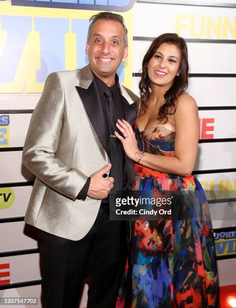 Joe Gatto and Bessy Gatto attend the "Impractical Jokers: The Movie" New York Screening at AMC Lincoln Square Theater on February 18, 2020 in New...