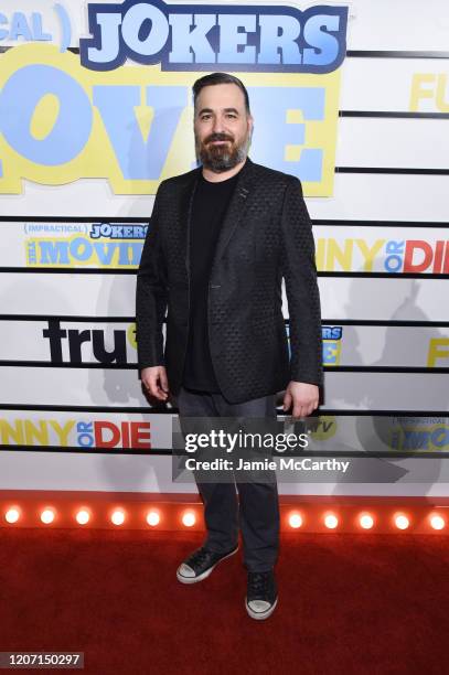 Brian Quinn attends the screening of "Impractical Jokers: The Movie" at AMC Lincoln Square Theater on February 18, 2020 in New York City.