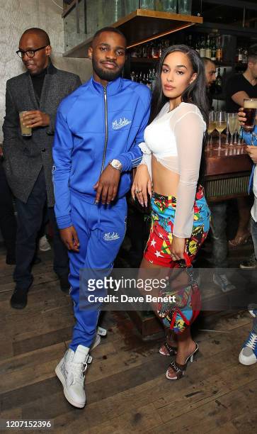Dave and Jorja Smith attend BRIT Awards After Party With Beats By Dr.Dre at The Scotch of St James on February 18, 2020 in London, England.