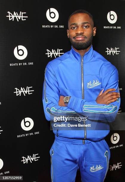 Dave attends BRIT Awards After Party With Beats By Dr.Dre at The Scotch of St James on February 18, 2020 in London, England.