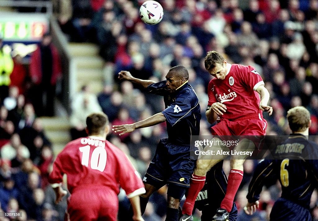 Sami Hyypia and Marcus Gayle