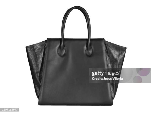 handbag full - bolsa preta imagens e fotografias de stock