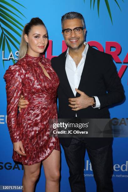 Heidi Balvanera and actor Jaime Camil attend premiere of "Las Pildoras De Mi Novio" at ArcLight Hollywood on February 18, 2020 in Hollywood,...