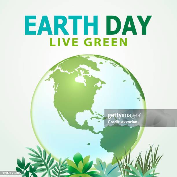 earth day planet live green - nature reserve stock illustrations