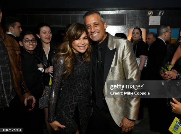 Paula Abdul and Joseph Gatto attend the Impractical Jokers: The Movie Premiere Screening and Party on February 18, 2020 in New York City. 739100