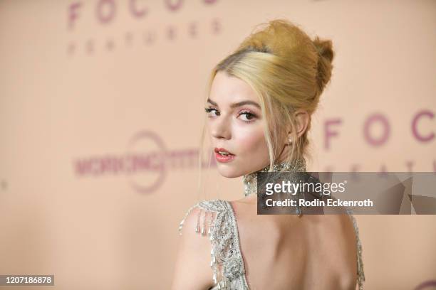 Anya Taylor-Joy attends the premiere of Focus Features' "Emma." at DGA Theater on February 18, 2020 in Los Angeles, California.
