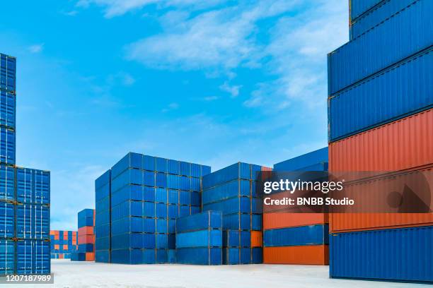 container box - docklands studio stock pictures, royalty-free photos & images