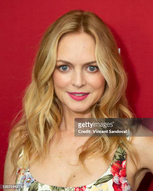 Actress Heather Graham attends SAG-AFTRA Foundation Conversations presents "The Rest Of Us" at SAG-AFTRA Foundation Screening Room on February 18,...
