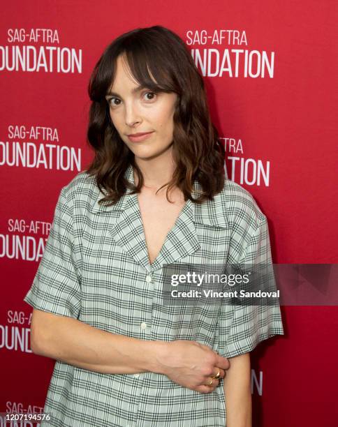 Actress Jodi Balfour attends SAG-AFTRA Foundation Conversations presents "The Rest Of Us" at SAG-AFTRA Foundation Screening Room on February 18, 2020...