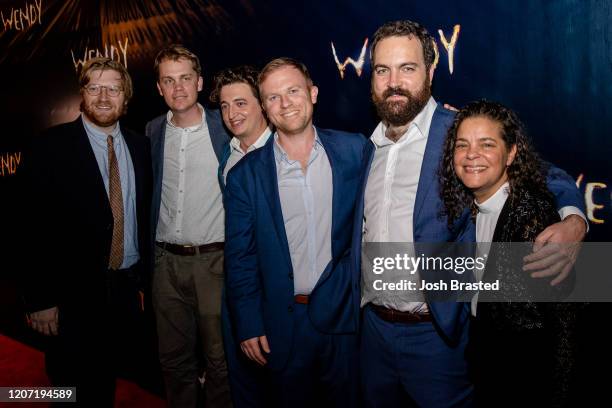 Dan Janvey, Nathan Harrison, Benh Zeitlin, Michael Gottwald, Josh Penn and Becky Glupczynski attend the New Orleans Premiere of WENDY at the Orpheum...