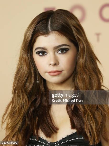 Addison Riecke attends the Los Angeles premiere of Focus Features' "Emma." held at DGA Theater on February 18, 2020 in Los Angeles, California.