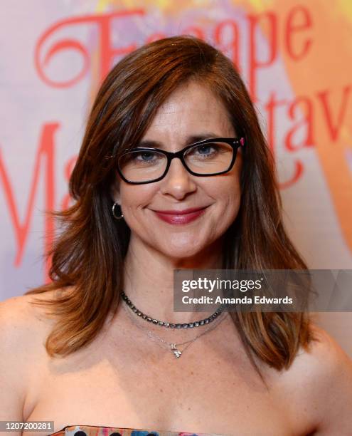 Actress Kellie Martin arrives at Jimmy Buffett's "Escape To Margaritaville" L.A. Premiere Engagement at the Dolby Theatre on February 18, 2020 in...