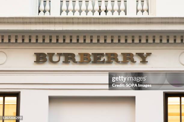 British luxury fashion house Burberry logo.