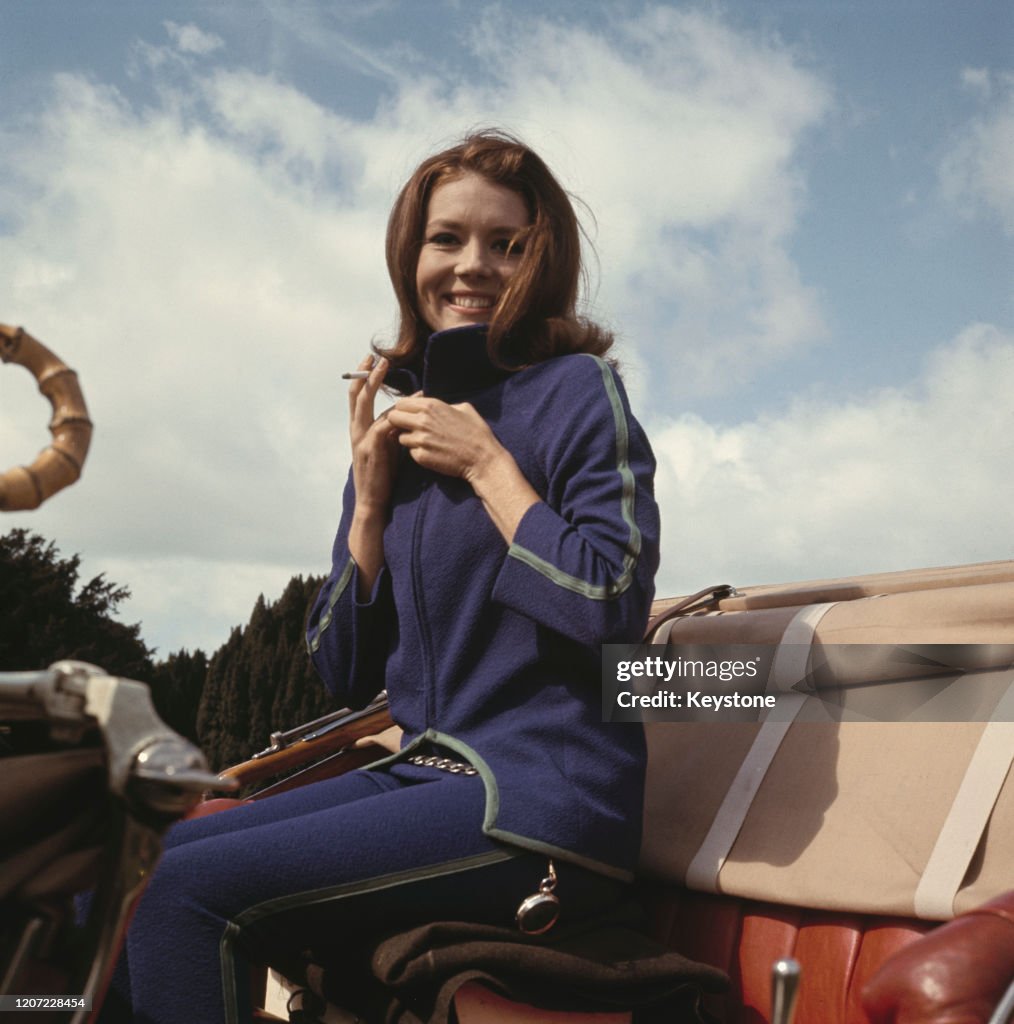 Diana Rigg Filming 'The Avengers'