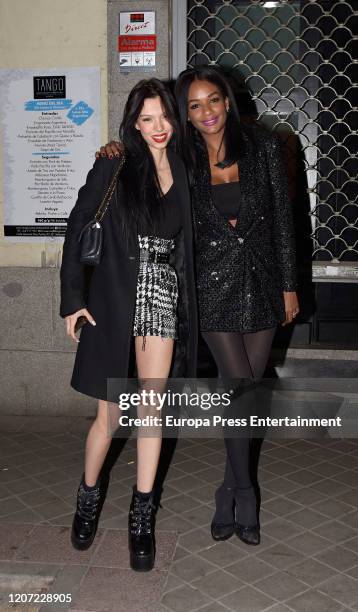 Alejandra Rubio and Liz Emiliano are seen on February 08, 2020 in Madrid, Spain.