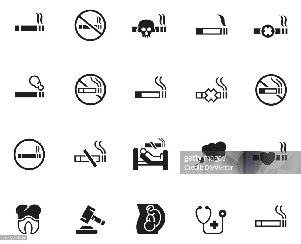 Smoking Cigarette icon vector illustration